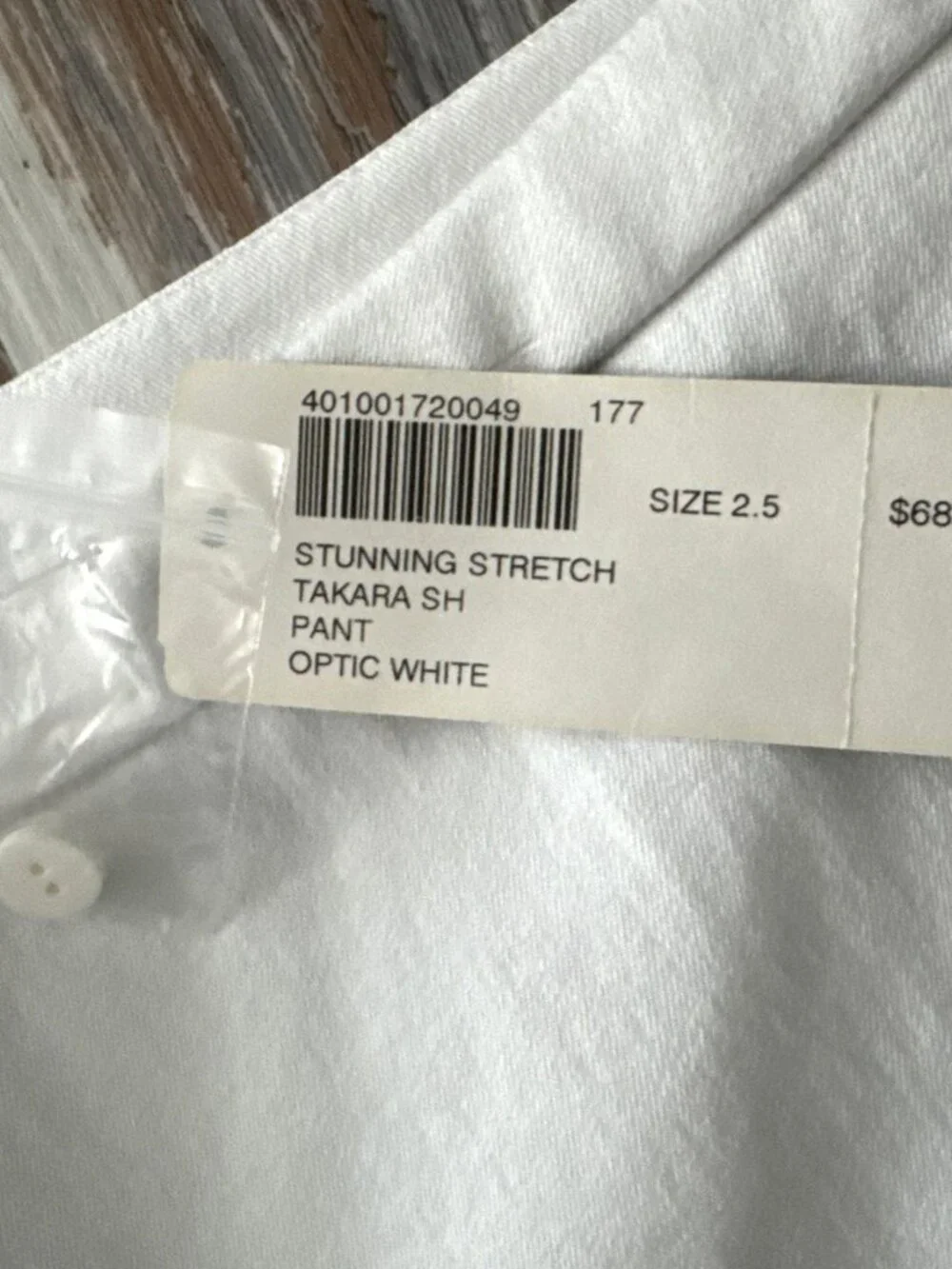 Chicos Wide Leg Stunning Stretch Pants Womens 2.5 Short White Takara Chino NEW - Picture 2 of 9